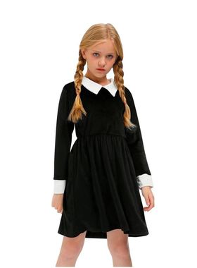Children's black dress performance costume万圣节黑色连衣裙
