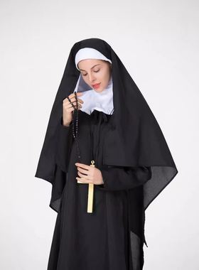 Halloween costume black robe万圣节服装黑色长袍服