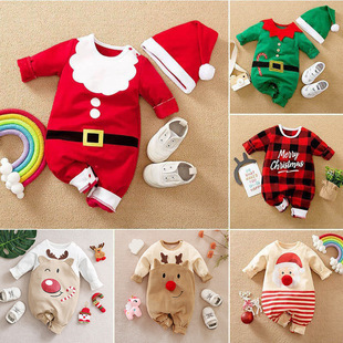 Christmas baby jumpsuit baby clothes圣诞婴儿连体衣宝宝衣服