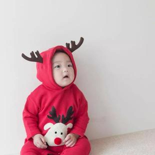 Baby jumpsuit ins style Christmas baby clothes圣诞节连体衣