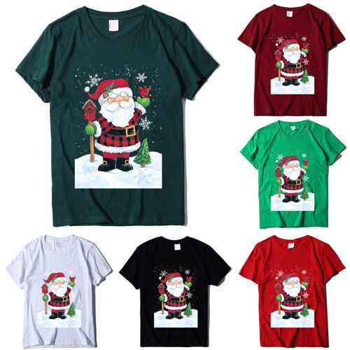 Christmas T-shirt Christmas short sleeved top短袖圣诞T恤