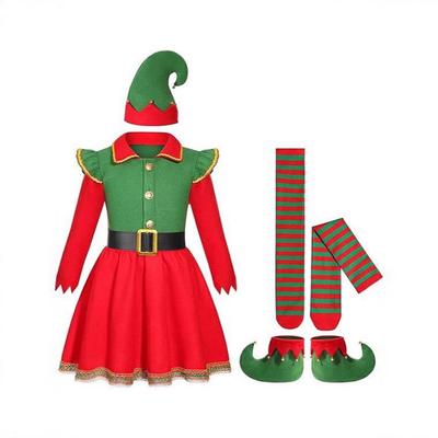 Christmas elf role-playing performance costume圣诞小精灵服装