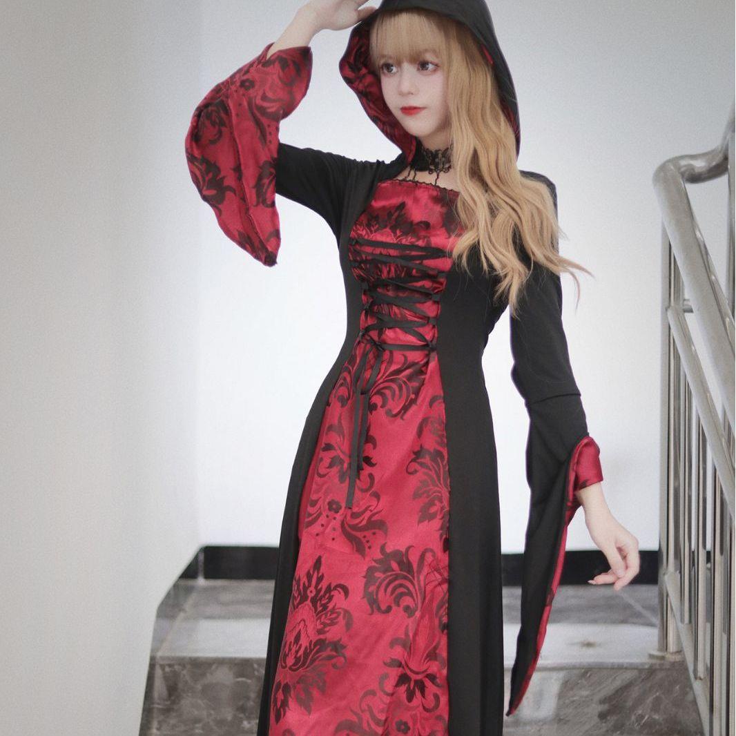 Halloween Cloak Vampire Wizard Dress Up Robe万圣节斗篷吸血鬼