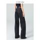 Womens 高腰直筒阔腿显瘦宽松长裤 Straight Jeans女2026年春季