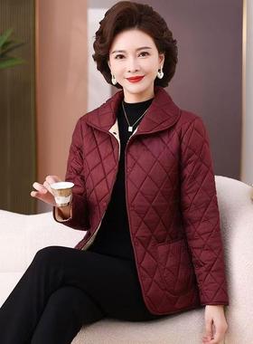Thickened warm winter jacket加厚保暖棉衣女娃娃领尼丝纺长袖外