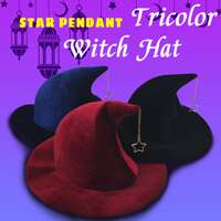Halloween party wizard hat props万圣节派对巫师帽道具表演帽子 thumbnail 4