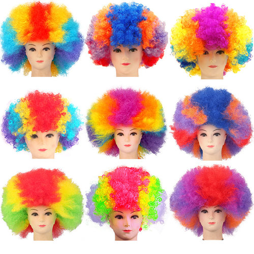 Halloween wig funny funny clown万圣节假发搞笑搞怪小丑彩色假