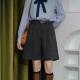 High 西装 Waist Womens Shorts女春秋宽松显瘦经典 中裤 阔腿短裤