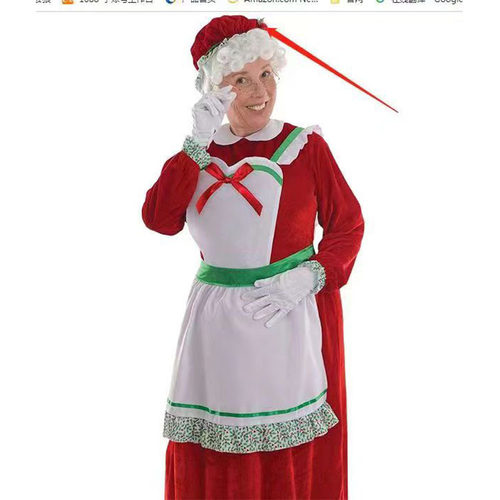Christmas costume maid old lady Christmas dress set圣诞女仆