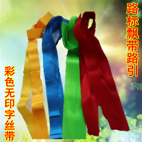 户外路标飘带驴友登山徒步探路绑树赛事骑行小条幅路引彩色丝带子