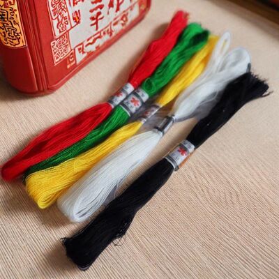 端午节五色彩绳七彩线DIY手编绳