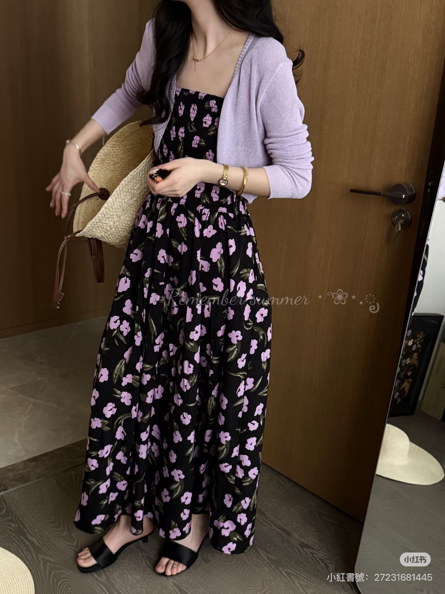 2026夏季新款法式复古气质名媛高级感小众设计感连衣裙女