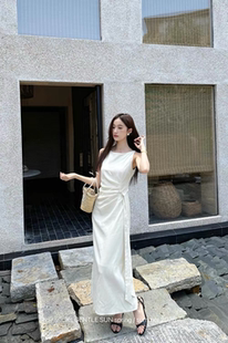 法式 复古气质名媛高级感小众设计感连衣裙女 新款 2026夏季