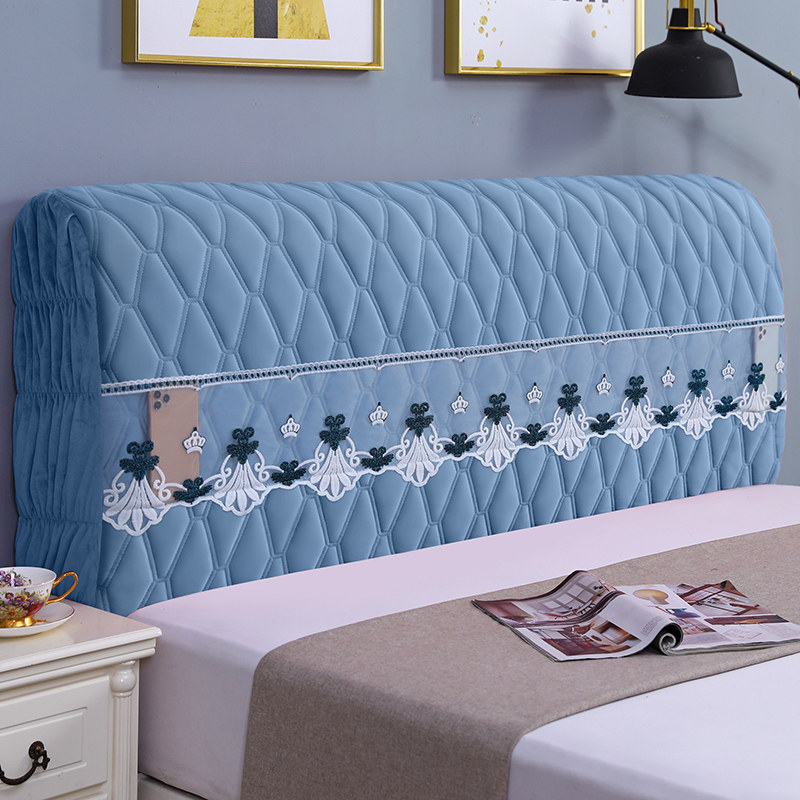 2025新款简单大方加厚床头罩套全包防撞软包木床头盖布套毛绒纯色,居家布艺,床头罩,淘宝优惠券,粉丝福利购,淘宝优惠卷