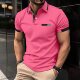 翻领纽扣长袖 polo 夏季 Men 男休闲POLO衫 shirt 大码 商务T恤上衣