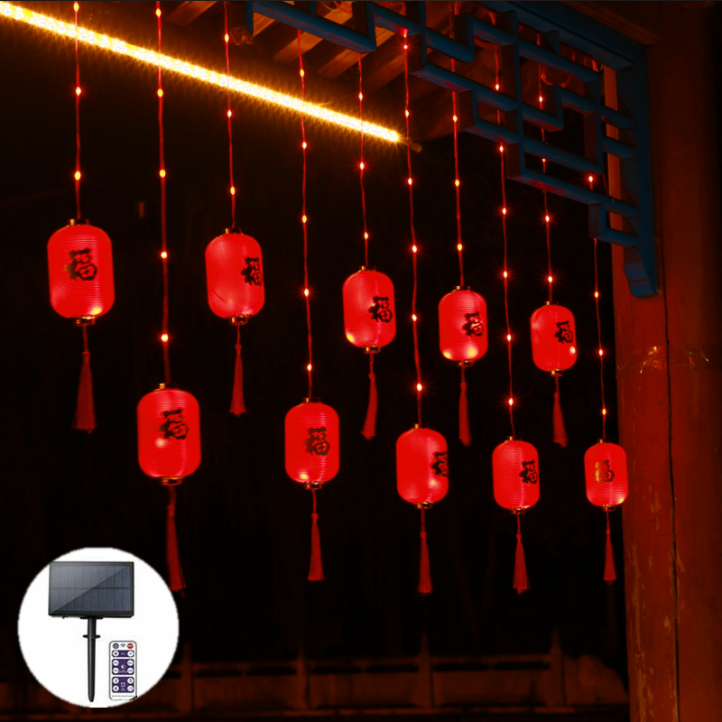新年挂灯春节装饰灯彩灯灯笼