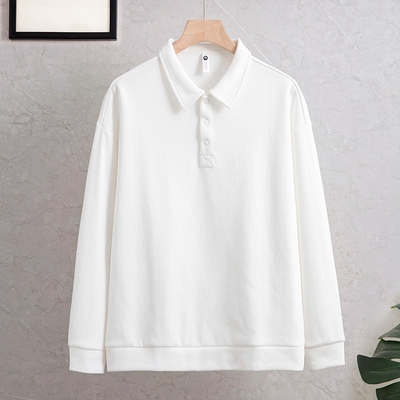 春秋长袖商务休闲透气简约Polo衫