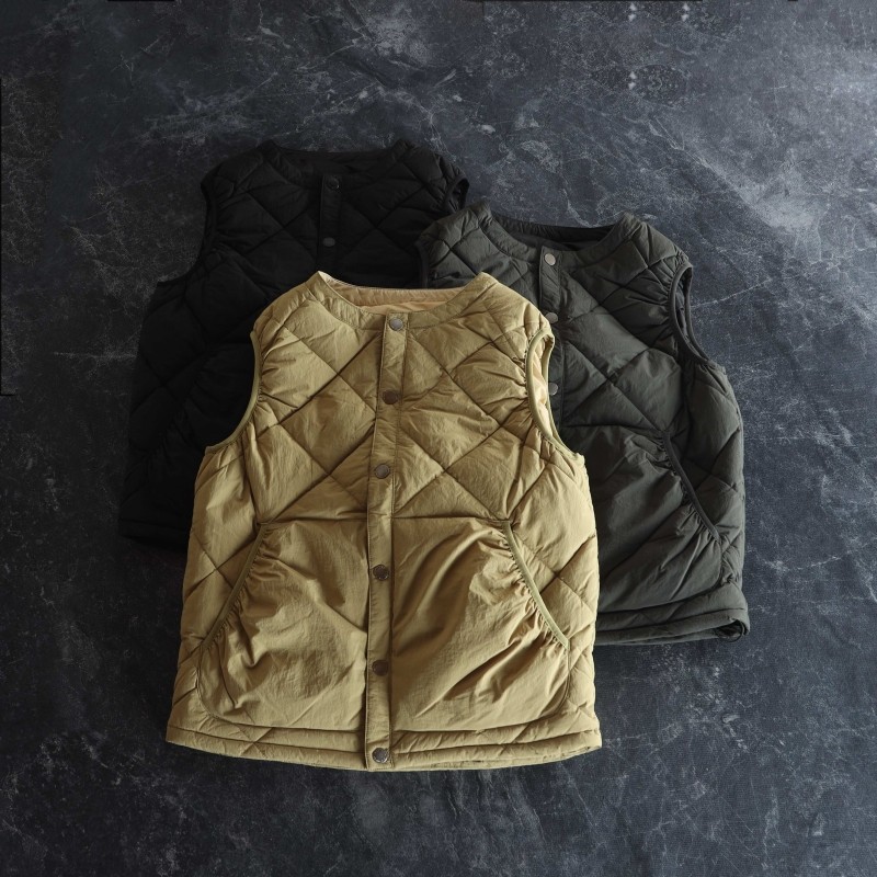 90白鸭绒男士复古绗缝羽绒马甲