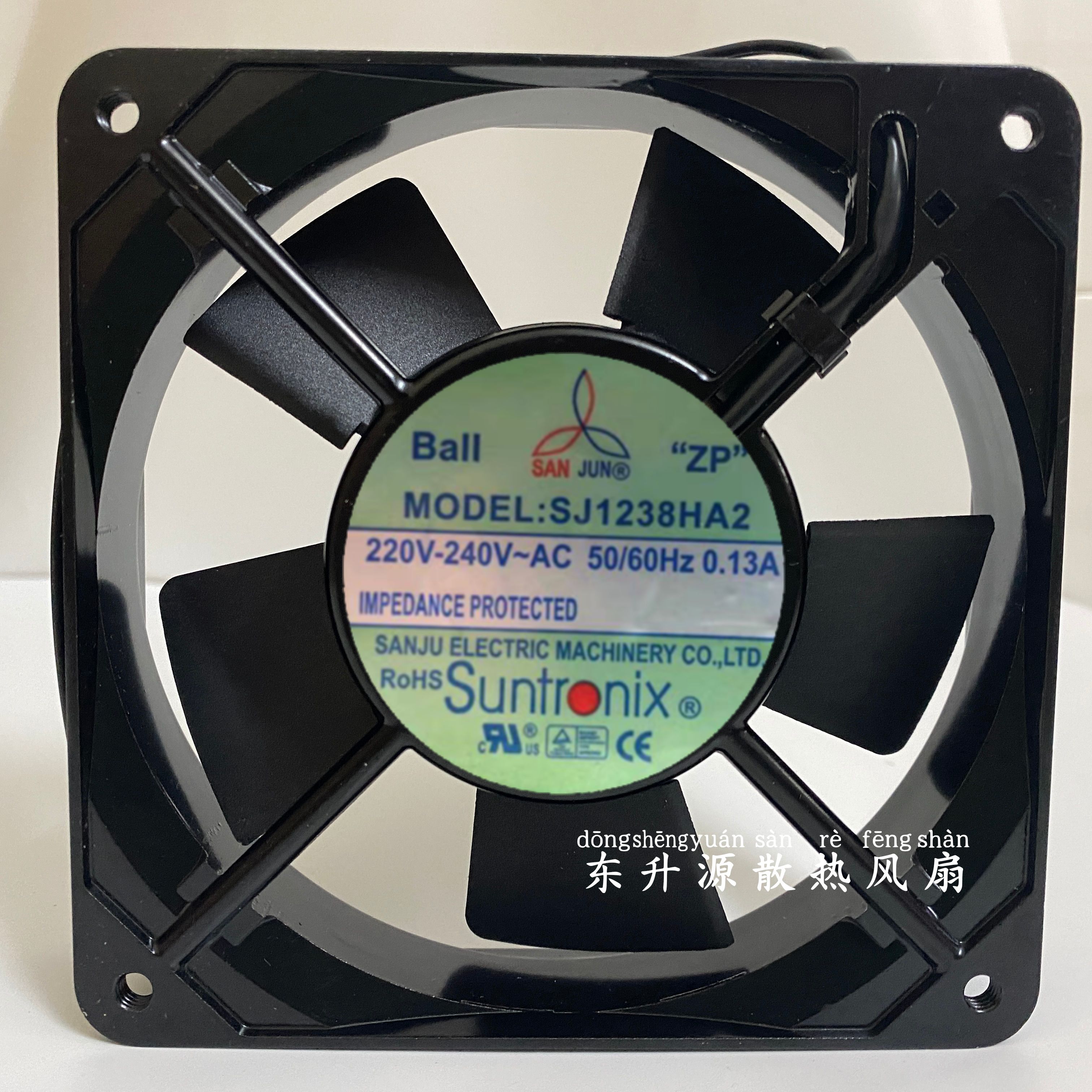 SJ1225HA2全新台湾三巨12025 AC220V 12CM 机柜轴流散热风机风扇