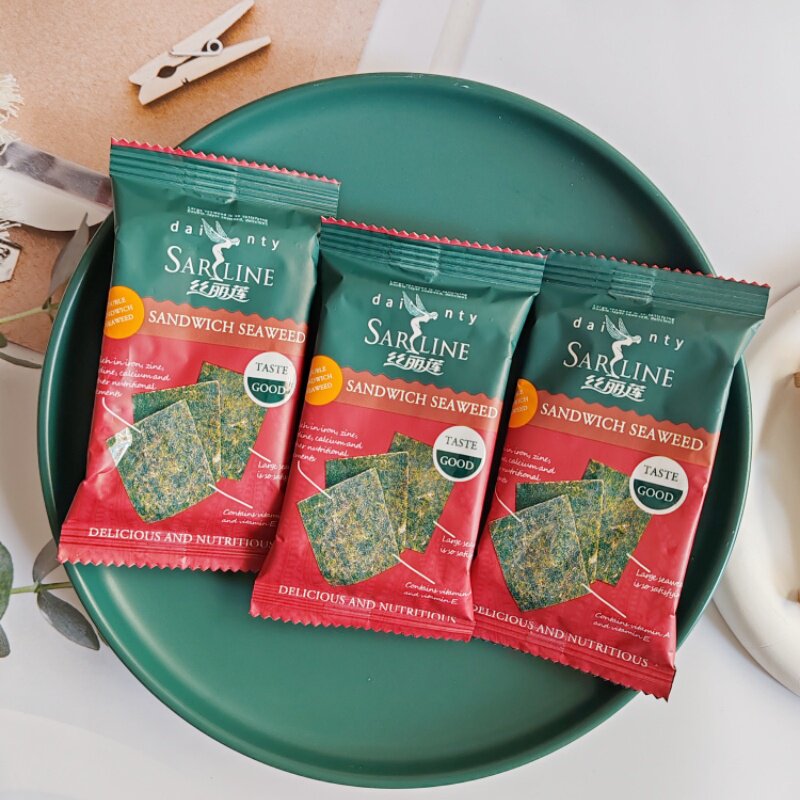 新日期丝丽莲夹心海苔巴旦木味散装结婚喜糖儿童孕妇即食休闲零食