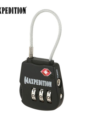 美国Maxpedition 美马背包密码锁 旅行拉杆箱防盗迷你挂锁 海关锁