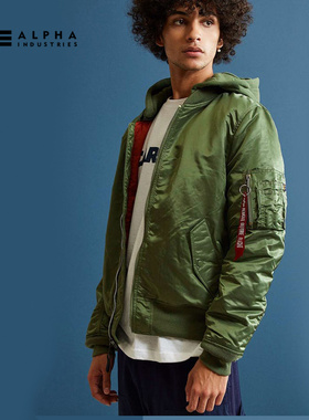 Alpha阿尔法工业飞行夹克L2B男士连帽卫 ma-1 NATUS立领春秋外套