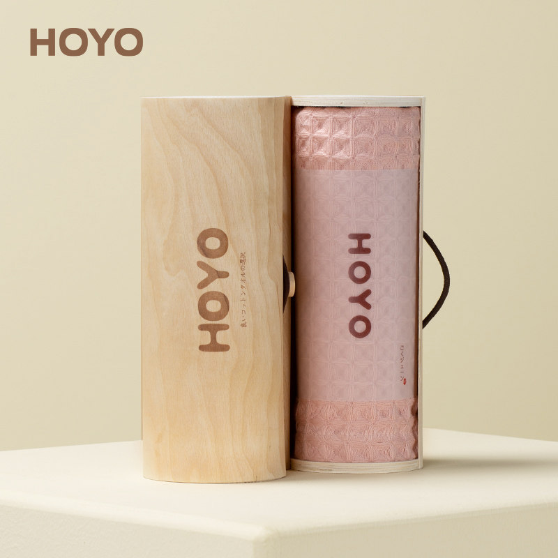 日本HOYO和颜毛巾橡木礼盒单条装家用纯棉吸水男女洗脸面巾伴手礼
