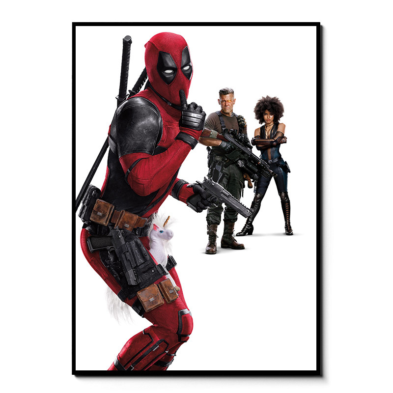 死侍海报漫威英雄复仇者联盟电影卡通卧室宿舍壁纸相框装饰挂贴画