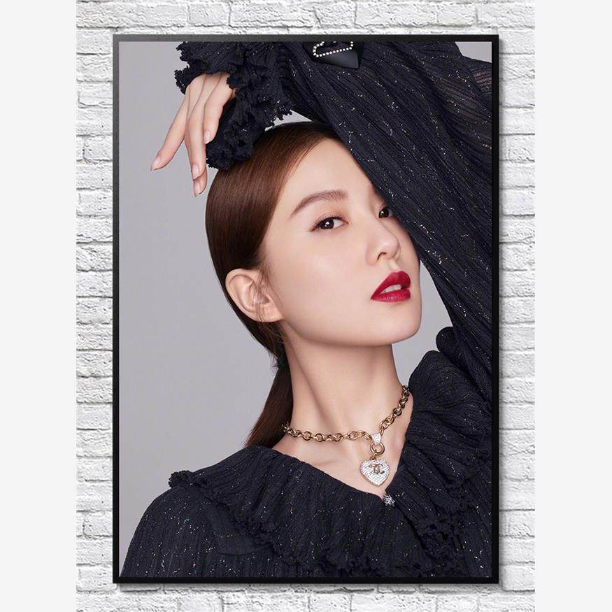 刘诗诗海报演员女明星美女写真照片高清壁纸墙贴免钉相框装饰挂画