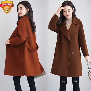 小个子加棉羊绒呢子大衣女2025秋装 休闲宽松显瘦百搭毛呢外套 新款