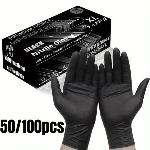 外贸出口防酸碱丁腈手套防油食品级一次性丁晴手套nitrile gloves