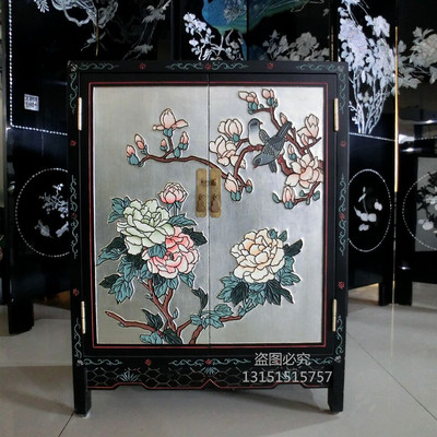 新中式风门厅玄关柜