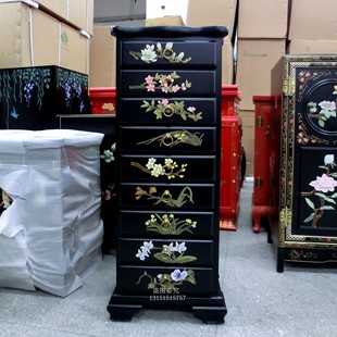扬州漆器厂家具 玄关柜 斗柜 饰柜 收纳柜 新中式 装 门厅柜 柜子
