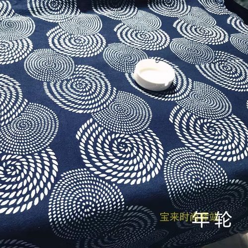 纯手工蓝印花布新中式全棉