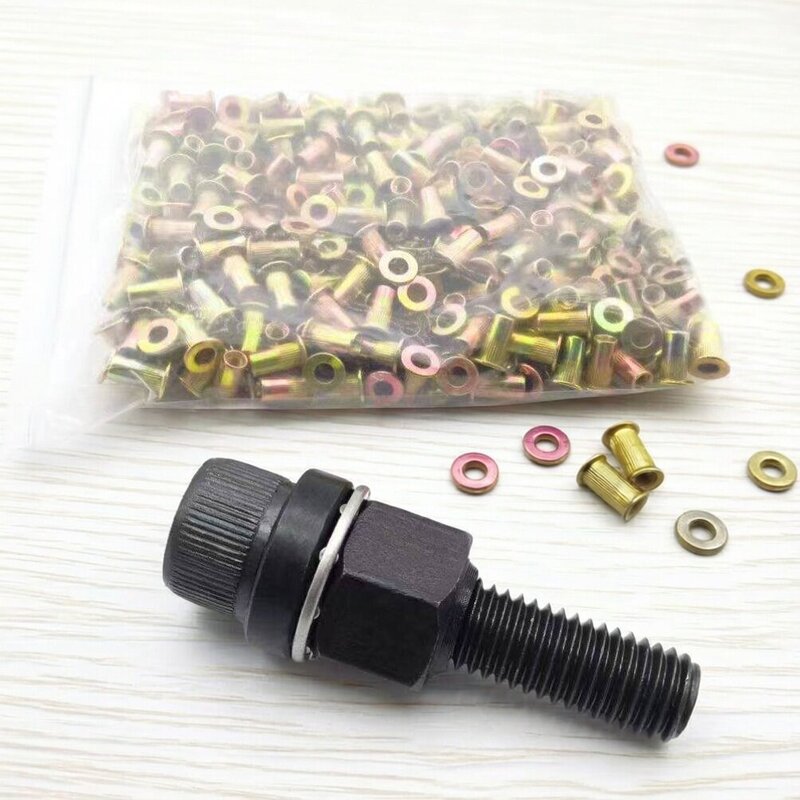 拉铆螺母简易工具家用汽车牌照铁皮手动拉母头平头拉铆螺母铆钉