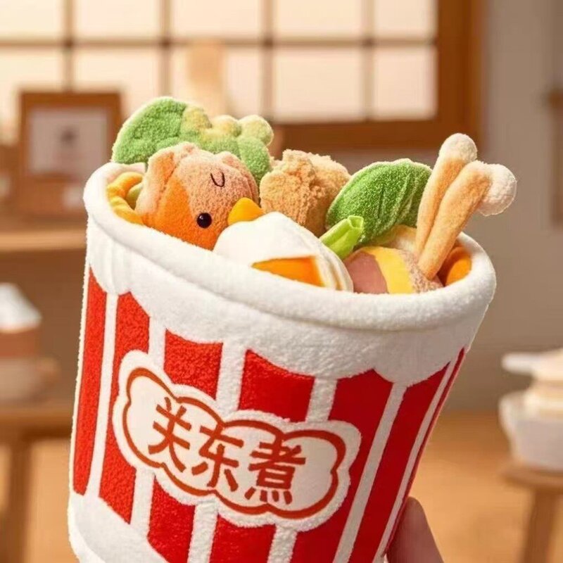 抖音同款一碗关东煮玩偶螺蛳粉与好友一起麻辣烫套装创意扮家家酒