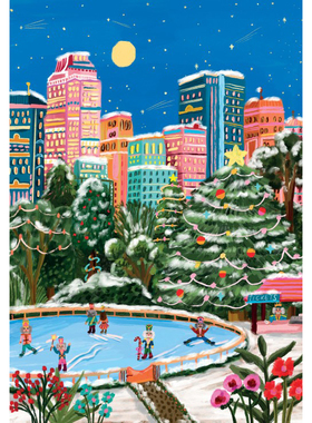 现货 法国Pieces and Peace进口拼图 纽约胡桃夹子 溜冰场 1000片