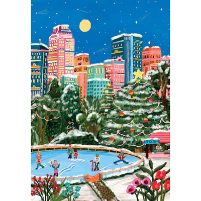 现货 法国Pieces and Peace进口拼图 纽约胡桃夹子 溜冰场 1000片