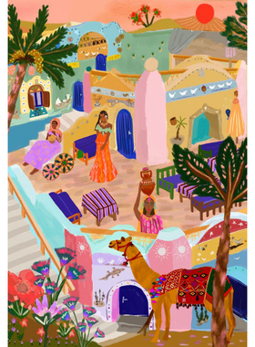 现货 法国 Pieces and Peace 进口小众拼图 埃及 努比亚村 1000片