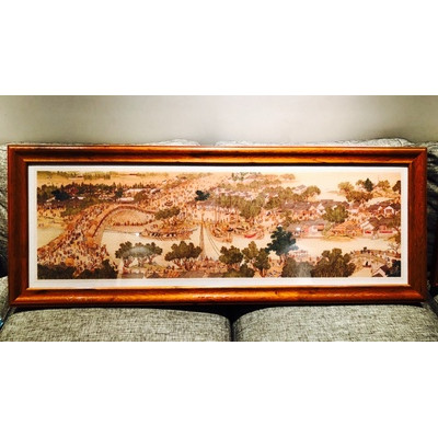 3D-JP塑料平面拼图高档实木框（不含拼图）全景2000片/1800片适用