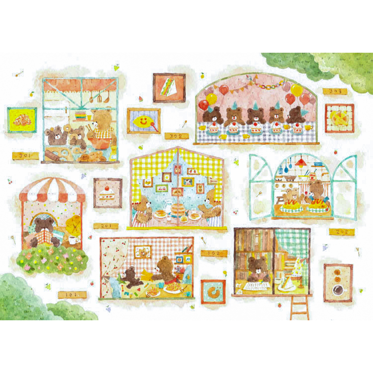 绝版现货 日本进口EPOCH拼图 Waka Nakauchi 熊熊 美味公寓 500片