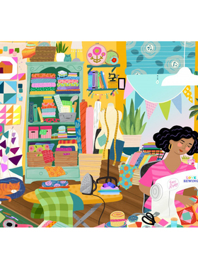 现货 法国 Pieces and Peace 进口小众质感拼图 裁缝绣房 1000片