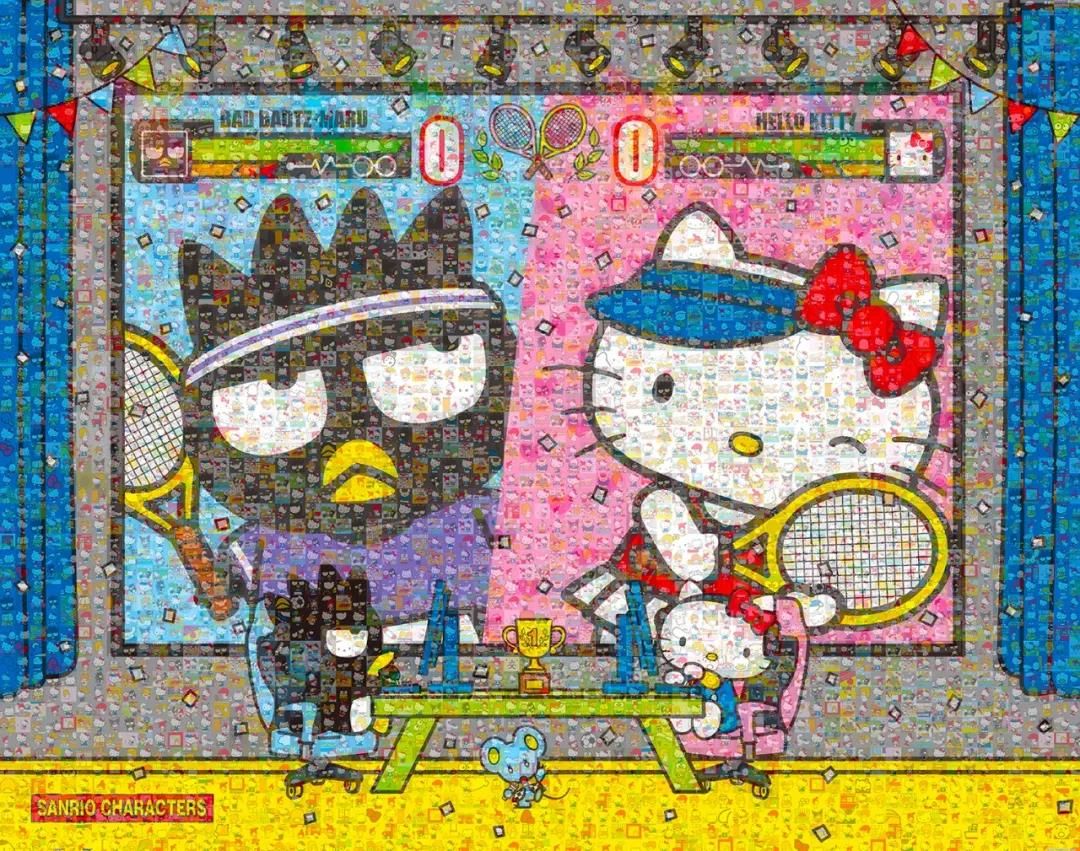 现货 3d-jp塑料平面拼图 三丽鸥人物 热力全开 马赛克4500片 3djp