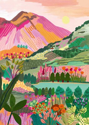 现货 法国 Pieces Peace 进口拼图 小众质感 Ins风 彩虹山 1000片