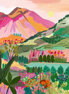 现货 法国 Pieces Peace 进口拼图 小众质感 Ins风 彩虹山 1000片