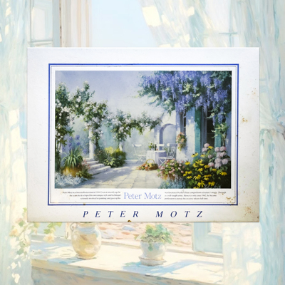 绝版现货 Central Hobby 日本拼图 Peter Motz 紫藤花园 750片