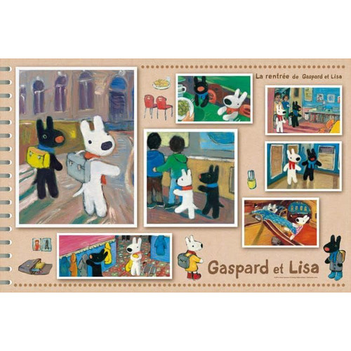 绝版 日本Ensky进口拼图 二狗子 Gaspard et Lisa 回家 1000片