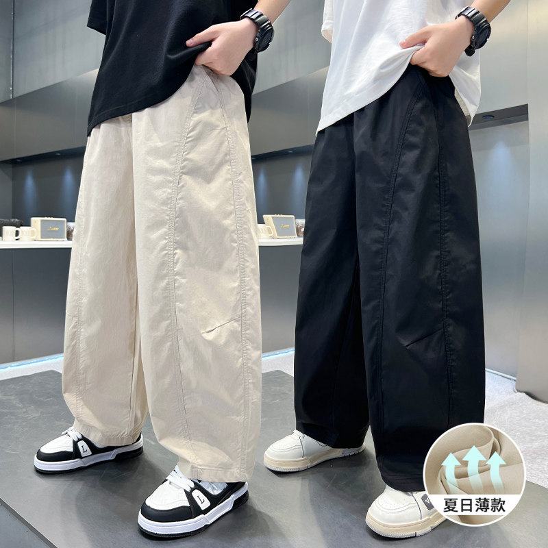 男童夏装裤子2026新款春夏款运动中大儿童休闲男孩卫裤夏季长裤潮