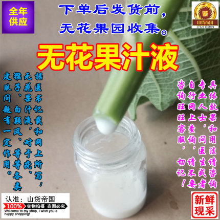 正宗无花果白汁 现采新鲜汁液7ml包邮外用扁平去除皮肤问题全年有