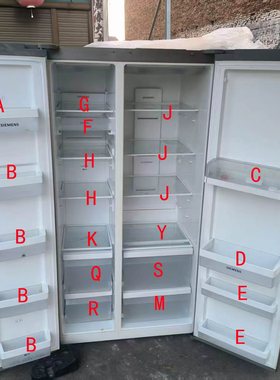 适用西门子冰箱BCD-601W BCD-604W BCD-610W抽屉分层玻璃隔板